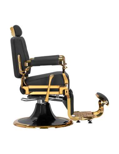 Poltrona da barbiere Royal Prestige GOLD-BLACK: lusso, comfort e controllo totale