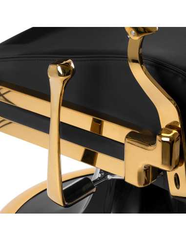Poltrona da barbiere Royal Prestige GOLD-BLACK: lusso, comfort e controllo totale