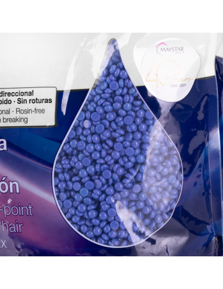 Depilflax 100 elastyczny wosk do epilacji of niskiej temperaturze topnienia perłowy mauve met titanium dio 1000g 