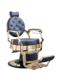 Friseurstuhl Florence in Blaugold 
