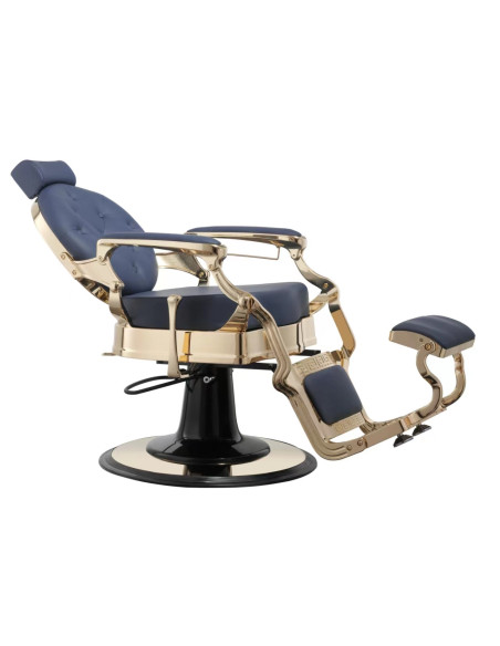 Florence blue gold barber chair 