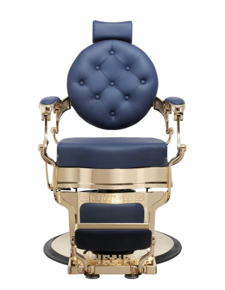 Florence blue gold barber chair 