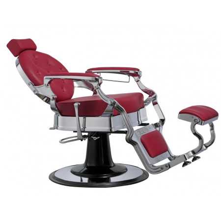 Fauteuil barbier florence rouge 