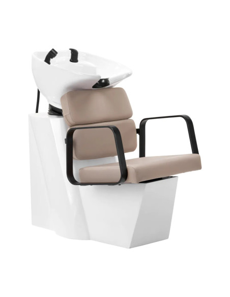 Shampoing capillaire bac a porto en noir et beige 