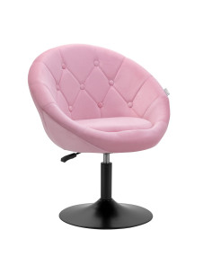 4Rico fotel obrotowy QS-BL12B axamit roze 