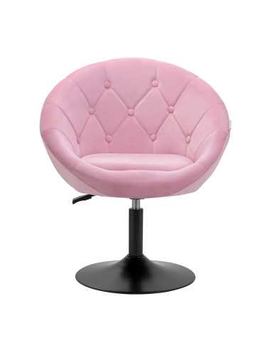 4Rico fotel obrotowy QS-BL12B axamit roze 