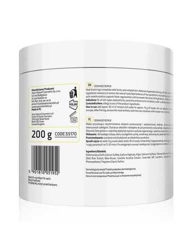 Apis CERAMIDE REPAIR Kojąca maska algowa z ceramidami i beta glukanem 200 g 