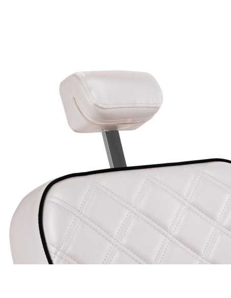 Eleganzo Professional Barber Chair White Mother of Pearl Extra