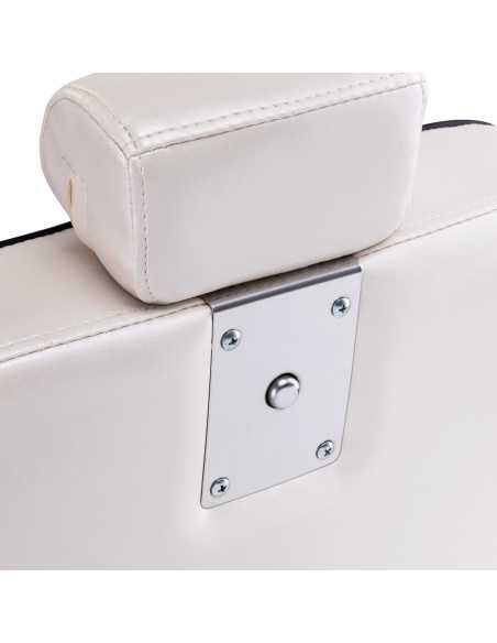 Eleganzo Professional Barber Chair White Mother of Pearl Extra