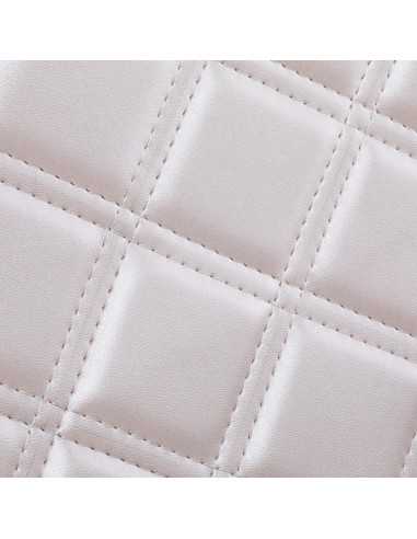Cadeira de barbeiro Eleganzo Pearl White – Design puro e conforto profissional