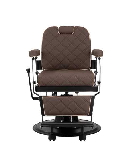 Poltrona de barbeiro marrom Eleganzo 