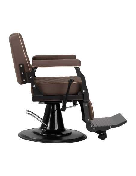 Poltrona de barbeiro marrom Eleganzo 