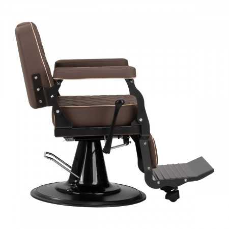 Fauteuil Barbier Eleganzo marron 