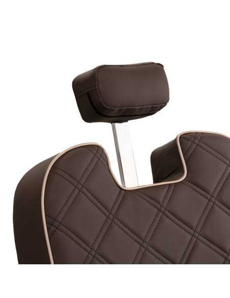 Poltrona de barbeiro marrom Eleganzo 