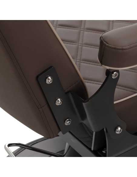 Poltrona de barbeiro marrom Eleganzo 