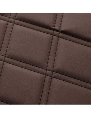 Poltrona da barbiere Eleganzo marrone e nera: stile autentico e struttura solida