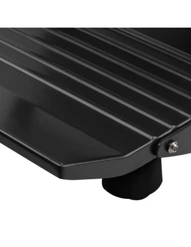 Silla de barbero Eleganzo marrón y negra: estilo auténtico y estructura sólida