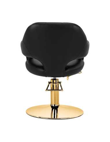 Prestigio Friseurstuhl Schwarz & Gold 