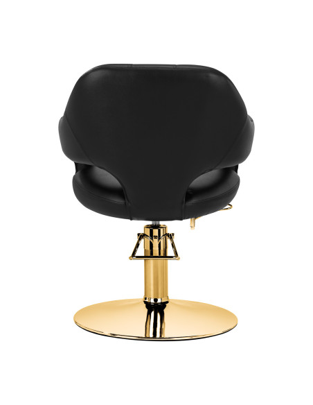 Sillón de peluquería Prestigio negro y dorado 