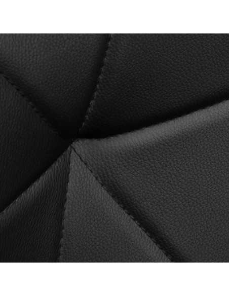 Taburete cosmético Elegancia negro con base dorada 