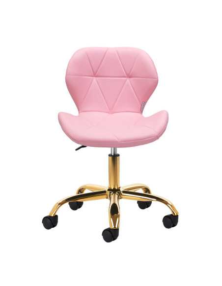 Tabouret cosmétique Elegancia Rose doré 