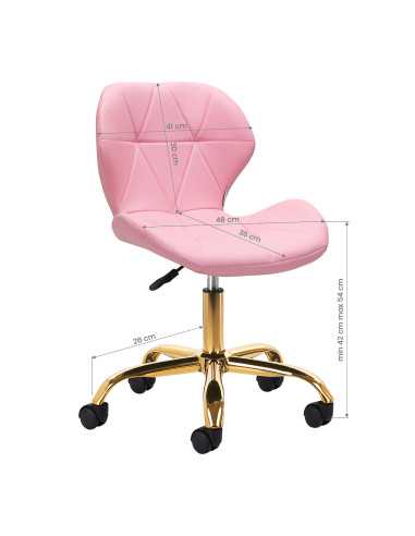 Cosmetische kruk Elegancia Rose 
