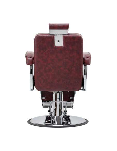 Sillón de Barbero LuxeMaster Burdeos 880 vista trasera