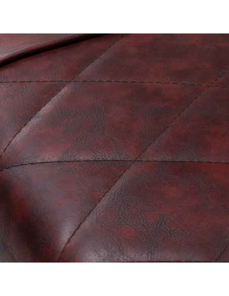 LuxeMaster Bordeaux 880 Barber Chair with Detailed Stitching Zoom