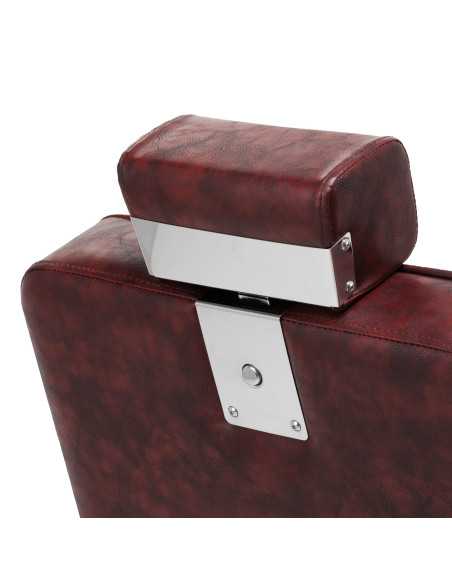 Cadeira de Barbeiro LuxeMaster Bordeau 880 com apoio de cabeça traseiro