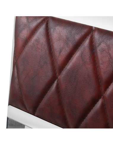Fotel fryzjerski Diamond Steel Bordeaux – Elegance & Power Chrome