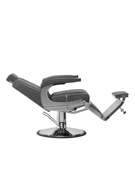 LuxeMaster gray barber chair 880 tilt view