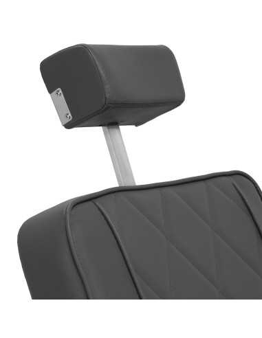 Silla de barbero de acero gris diamante: diseño moderno y ergonomía profesional