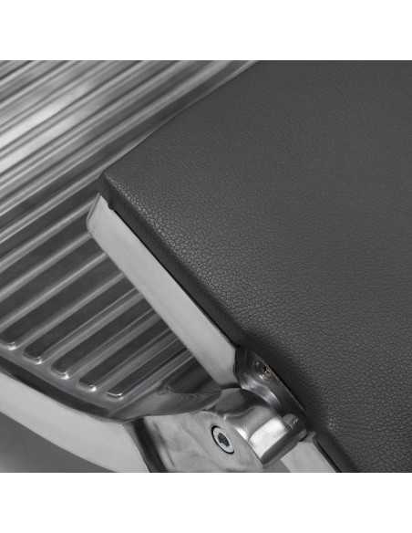 LuxeMaster gray barber chair 880 zoom view footrest