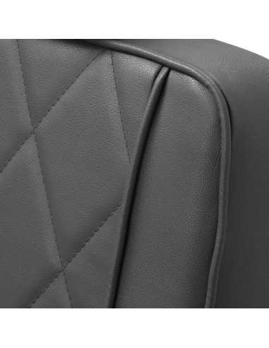 Silla de barbero de acero gris diamante: diseño moderno y ergonomía profesional