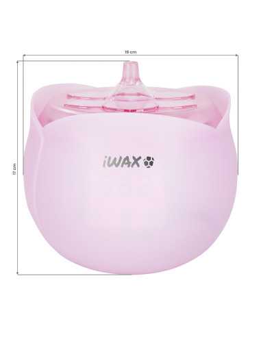 iWax Flower Rose Podgrzewacz do wosku 40W 450ml wymiary widok z zamknięciem