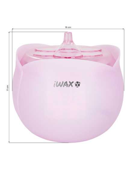 Aquecedor de cera iWax Flower Rose 40W 450ml vista das dimensões com fecho