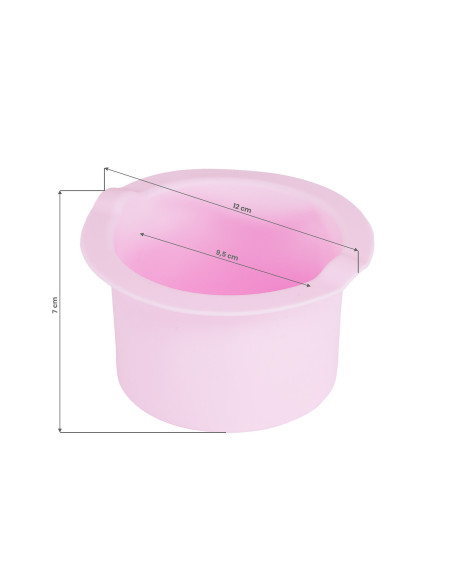 Scaldacera iWax Flower Rose 40W 450ml visualizza le dimensioni del contenitore della cera