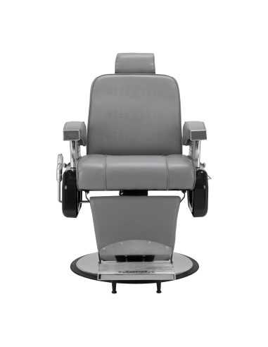 Fauteuil Barbier Majestic Silver GRIS – Élégance & Performance Pro 
