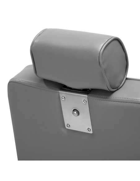 Fauteuil de Barbier Majestic silver gris vue repose tête arrière