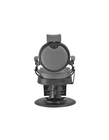 Florence gray black barber chair back view