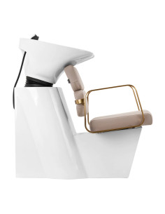 Gabbiano Coiffure Shampoobecken Porto Gold und Beige 2