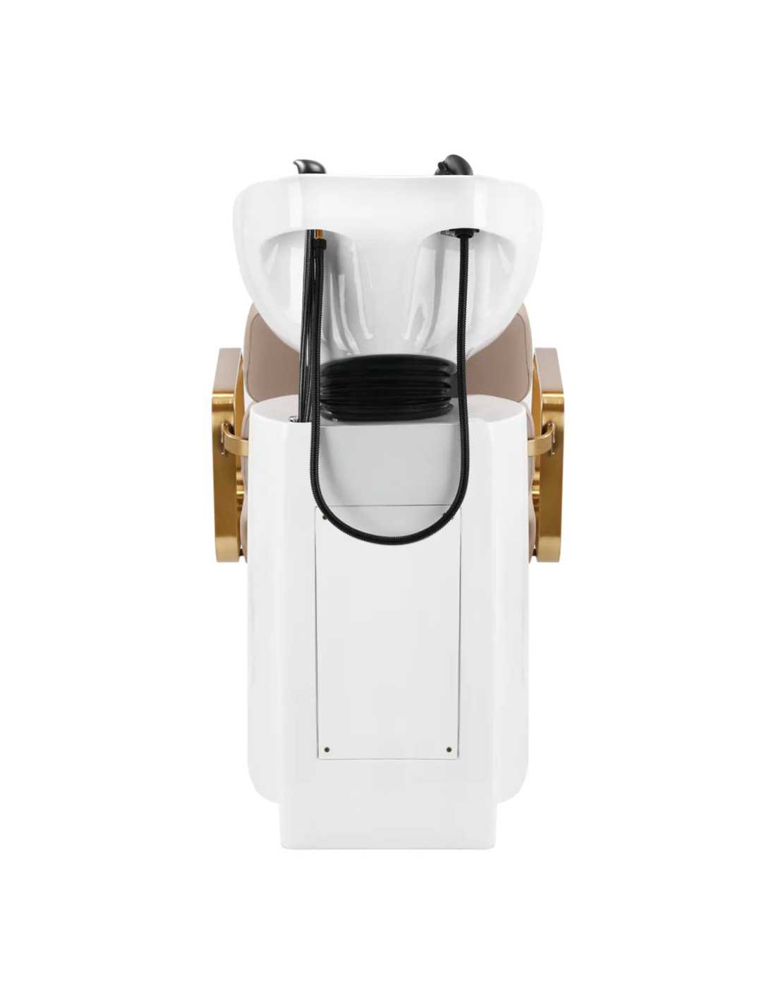 Gabbiano Porto gold and beige Shampoo unit : comfort and design for professional hairdressers