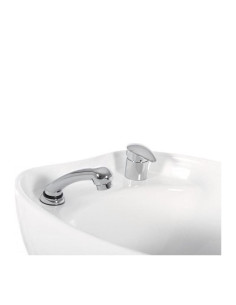 Lavatório de shampoo de cerâmica branca v2 2