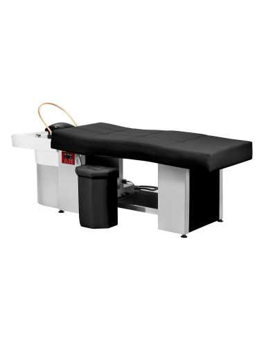Head Spa Relax Pro Liege mit transparenter Ionendampfkuppel – Seitenansicht