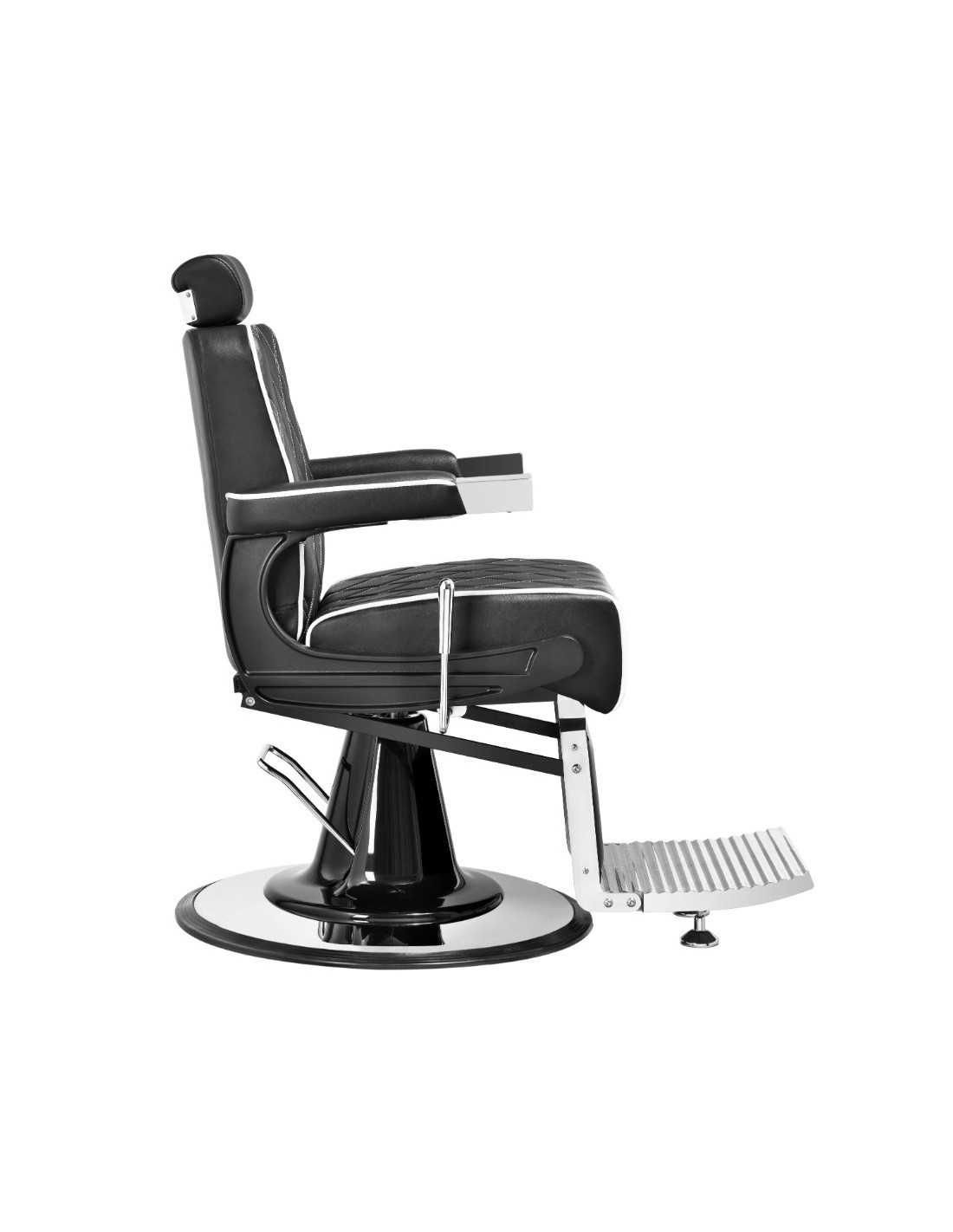 Cadeira de barbeiro Lecce Moderno – Ergonomia preta e profissional