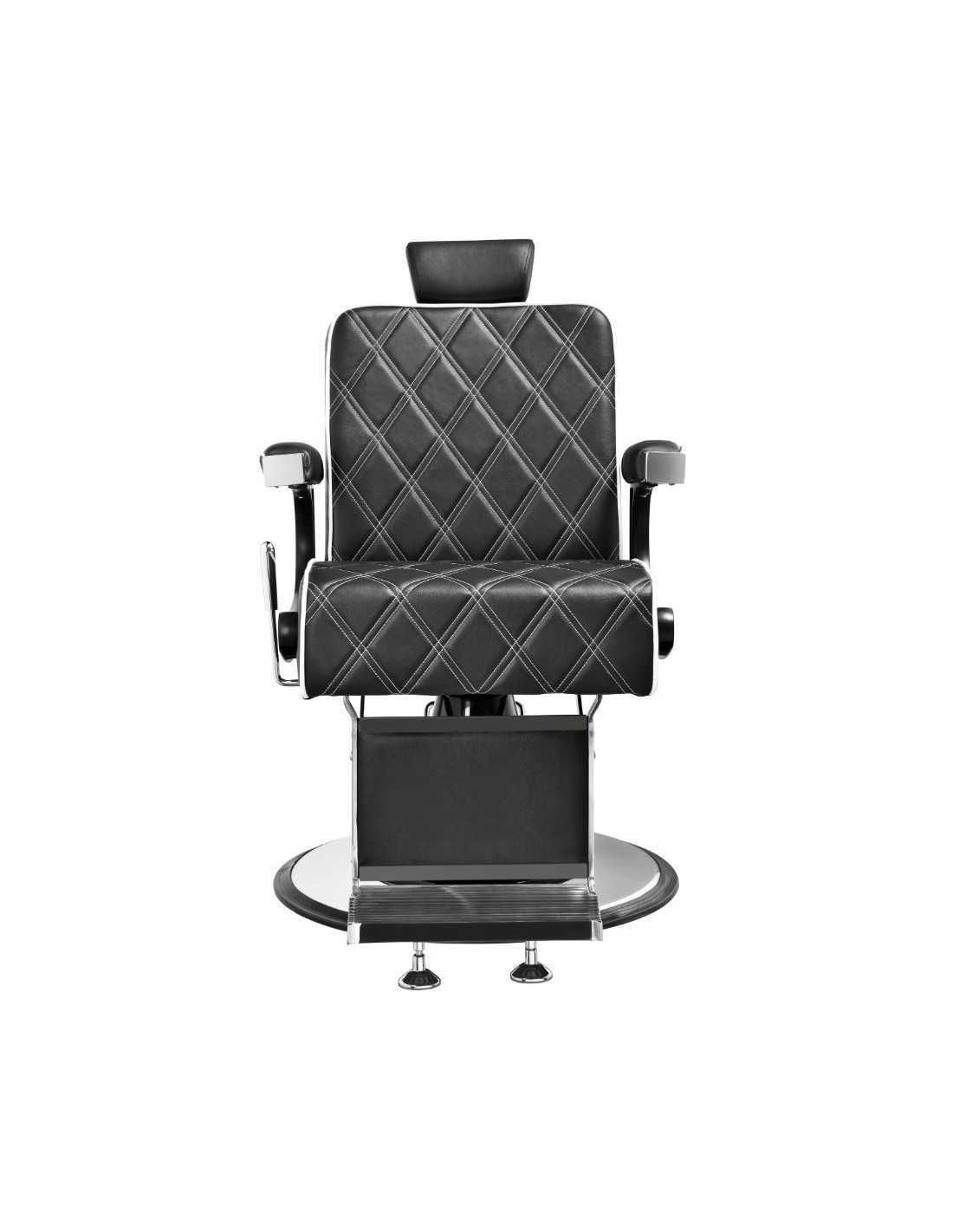 Cadeira de barbeiro Lecce Moderno – Ergonomia preta e profissional