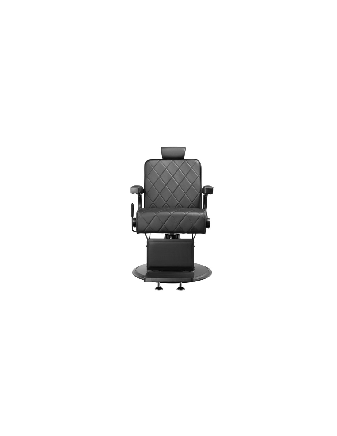 „Lecce Nero Totale“ Friseurstuhl – Komplett schwarz & Pro Power