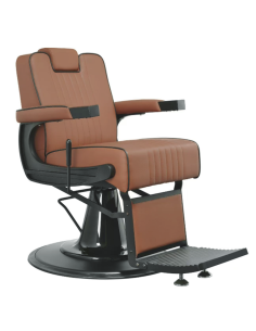 Brauner Vintage Lecce Friseurstuhl