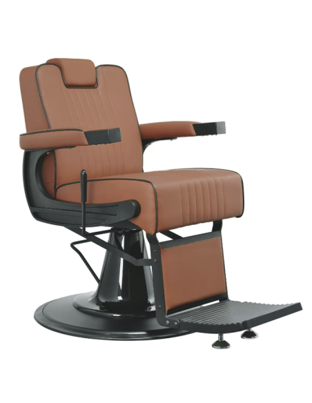 Brauner Vintage Lecce Friseurstuhl
