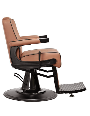 “Lecce Caffè” Barber chair – Vintage Brown & Elegant Comfort 